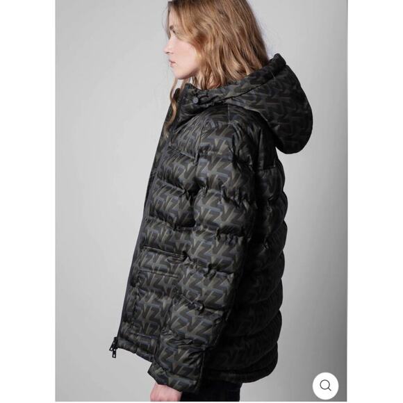Zadig & Voltaire Puffer Jacket Womens Small Zendaya Style Streetwear Scandi - Picture 3 of 12